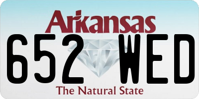 AR license plate 652WED
