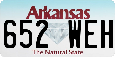 AR license plate 652WEH