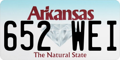 AR license plate 652WEI