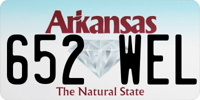 AR license plate 652WEL