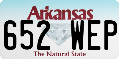 AR license plate 652WEP