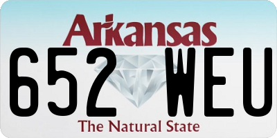 AR license plate 652WEU