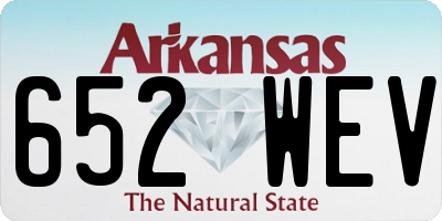 AR license plate 652WEV
