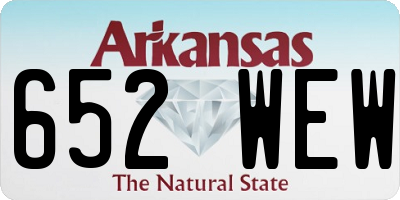 AR license plate 652WEW
