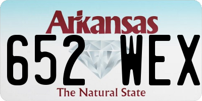 AR license plate 652WEX