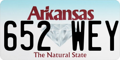 AR license plate 652WEY