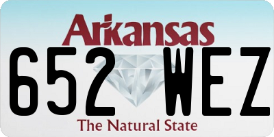 AR license plate 652WEZ