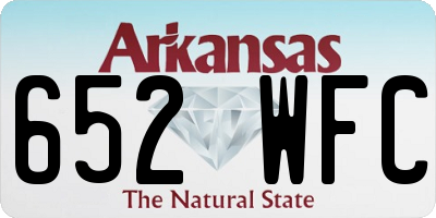AR license plate 652WFC