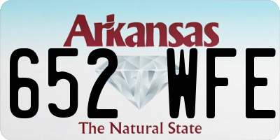 AR license plate 652WFE