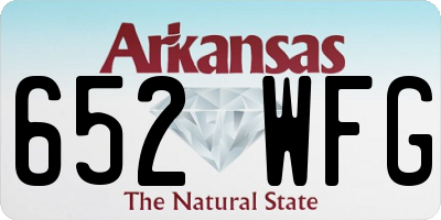 AR license plate 652WFG