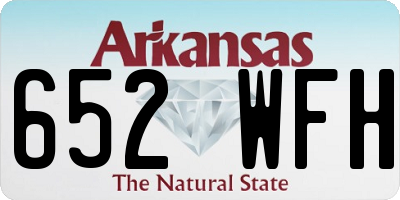 AR license plate 652WFH