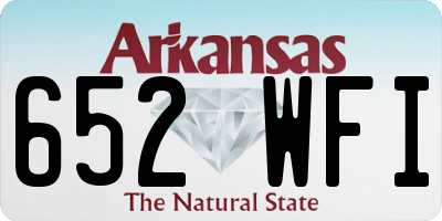 AR license plate 652WFI