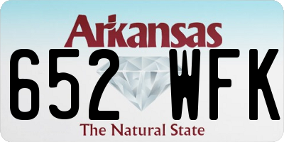AR license plate 652WFK