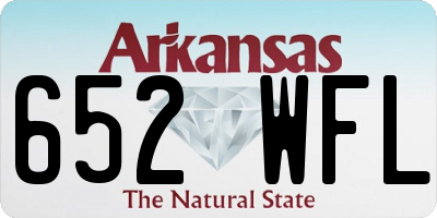 AR license plate 652WFL