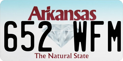 AR license plate 652WFM