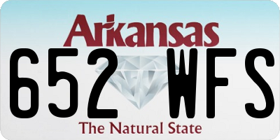 AR license plate 652WFS