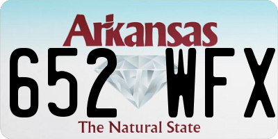 AR license plate 652WFX