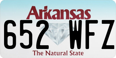 AR license plate 652WFZ