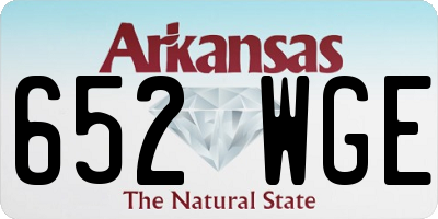 AR license plate 652WGE