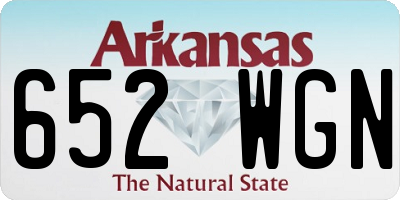 AR license plate 652WGN