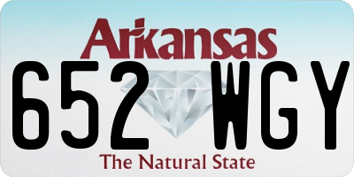 AR license plate 652WGY