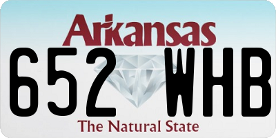 AR license plate 652WHB