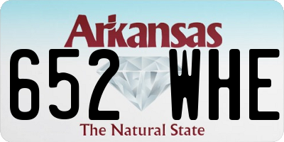 AR license plate 652WHE
