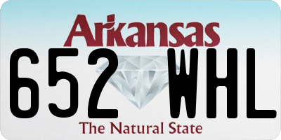 AR license plate 652WHL