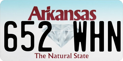 AR license plate 652WHN