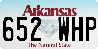AR license plate 652WHP