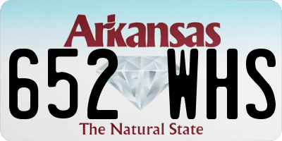 AR license plate 652WHS