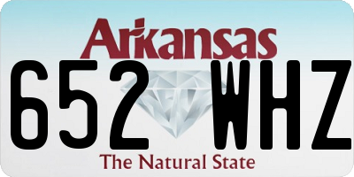 AR license plate 652WHZ