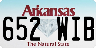 AR license plate 652WIB