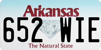 AR license plate 652WIE
