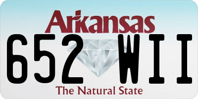 AR license plate 652WII
