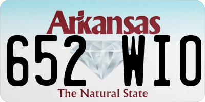 AR license plate 652WIO