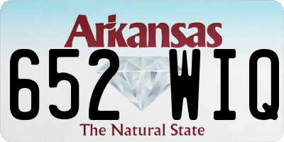 AR license plate 652WIQ