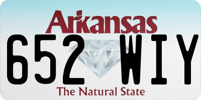 AR license plate 652WIY