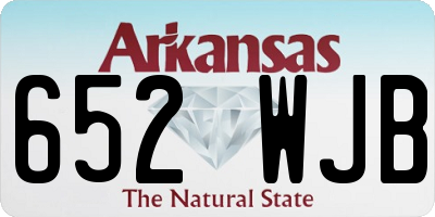 AR license plate 652WJB