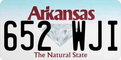 AR license plate 652WJI