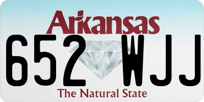 AR license plate 652WJJ