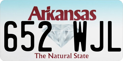 AR license plate 652WJL