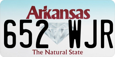 AR license plate 652WJR