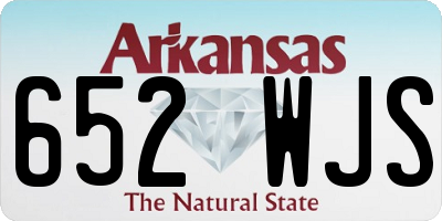 AR license plate 652WJS