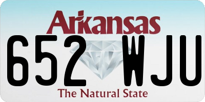 AR license plate 652WJU