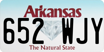 AR license plate 652WJY