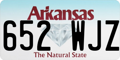 AR license plate 652WJZ