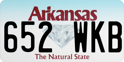 AR license plate 652WKB