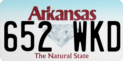 AR license plate 652WKD