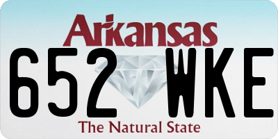 AR license plate 652WKE